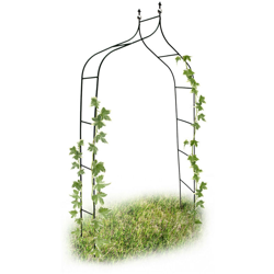 Arco per Rose Rampicanti, HLP: 240x170x38 cm, Struttura Resistente alle Intemperie, Design Romantico, Verde en oferta