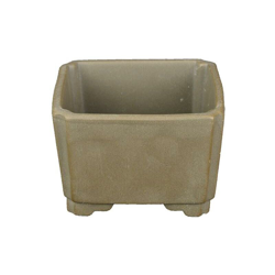 Vaso per bonsai Giapponese Morrisan quadrato in gres 9x9x5,5 cm - B03-4-2 en oferta