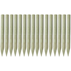 Pali Appuntiti per Recinzione 16 pz Legno Impregnato 100 cm - Verde - Youthup en oferta