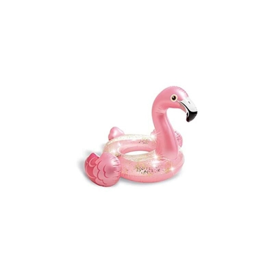 Intex 56251 Ciambella Salvagente Glitter Fenicottero 99x89x71 Cm