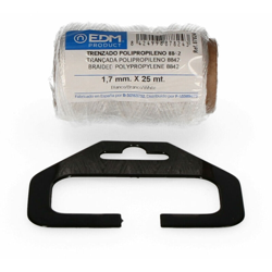 Bobina intrecciata in polipropilene 8842 25mts bianco 87824 - EDM en oferta