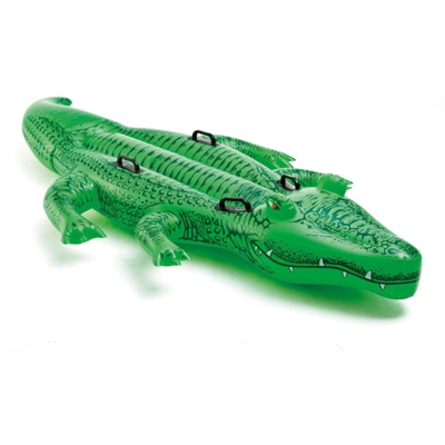 Alligatore Gigante Galleggiante Cavalcabile 203x114 cm - Verde - Intex
