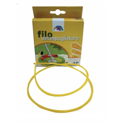 Bricoqui - Filo in nylon decespugliatore quadrato tondo giallo tagliaerba rasaerba bordi LUNGHEZZA MT 10 - MISURA MM. 3 - FORMA QUADRATO características