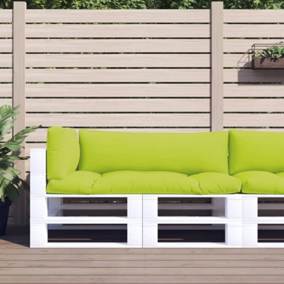 vidaXL Cuscini per Divano Pallet 3 pz Verde Brillante - Verde