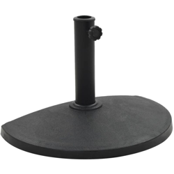 Base per Parasole Semicircolare in Poliresina 9 kg Nero - Nero - Vidaxl características