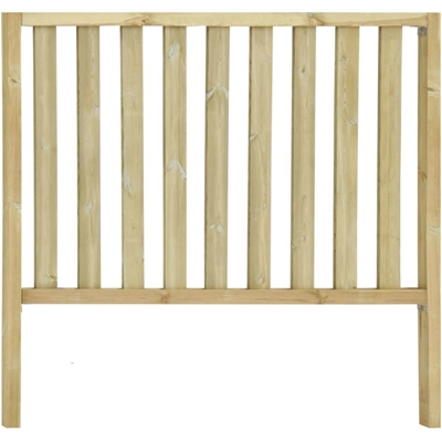 Recinzione da Giardino 2 Paletti in Pino Impregnato 182x170 cm