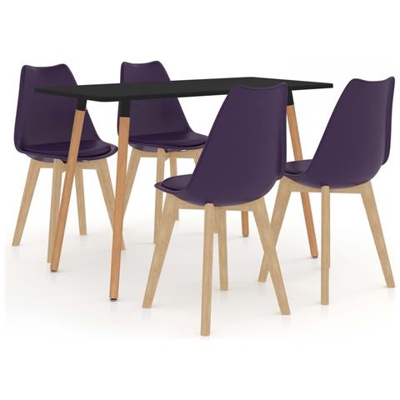 Set Da Pranzo 5 Pz Viola Scuro