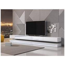 Mobile Tv Innovativo E Moderno Sajna 280cm Bianco / bianco Lucido precio