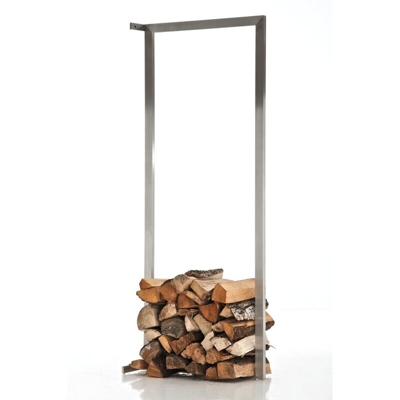 CLP - Portalegna Wand per Camino Argento 80x100 cm