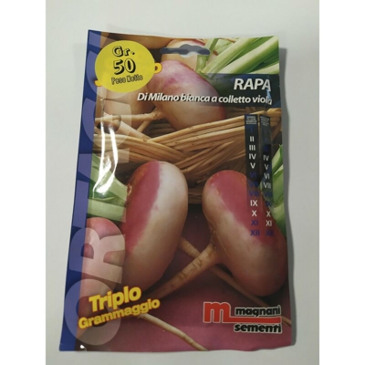 Magnani Sementi - Rapa di Milano a Colletto Viola 50 gr
