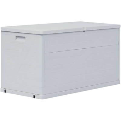 Baule da Giardino Chiudibile a chiave in Plastica Resistente Grigio vari modelli modelli : 420 L