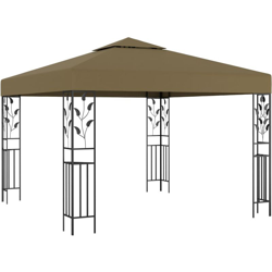 Gazebo 3x3 m Grigio Talpa 180 g/m2 - Grigio talpa - Youthup características