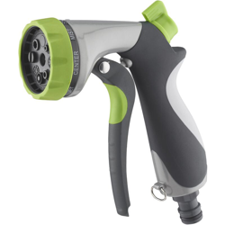Pistola di irrigazione con distributore multigetto automatico in metallo + soft grip - Aroz en oferta