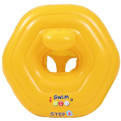 Ciambella Salvagente Mutandina Gonfiabile per Bambini Mare Piscina 73x70 Giallo