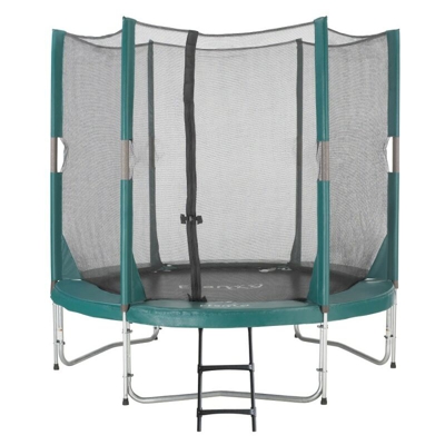 SOLO TRAMPOLINO Tappeto elastico da giardino rotondo 305cm con rete di sicurezza - verde. Ottimo rapporto qualità-prezzo