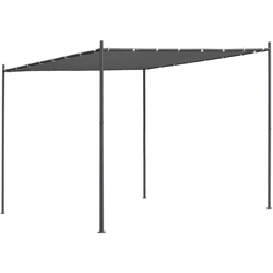 Gazebo con Tetto Inclinato 300x300x251 cm Antracite 180 g/m2 - Antracite - Youthup características