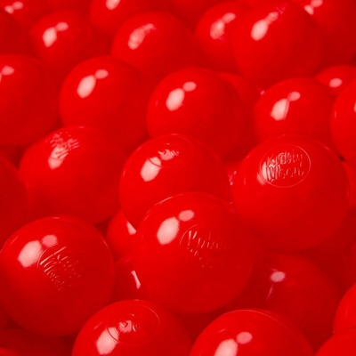 300 ? 6CM Palline Morbide Colorate Per Piscina Bambini Fatto In EU, Rosso - rosso - Kiddymoon