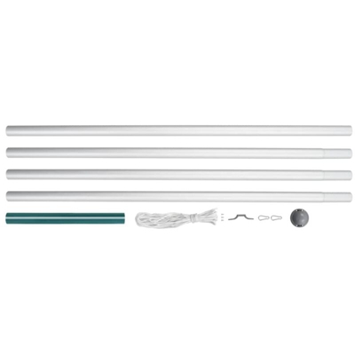 Pennone in Alluminio Sezionale 6,2 m - Vidaxl