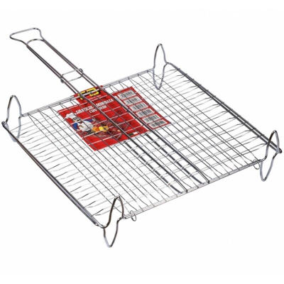 Graticola Doppia Bombata C/Piedi Cm. 40X30