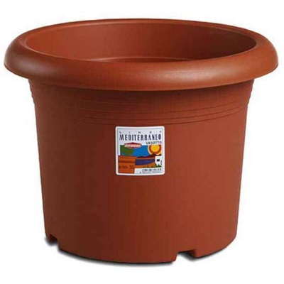 Vaso in Plastica Medio Cilindro Coccio 13 H. 9,0 - Stefanplast