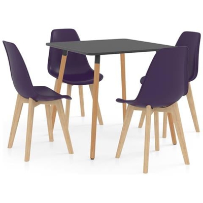 Set Da Pranzo 5 Pz Viola Scuro