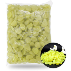 Asupermall - 500 pezzi Glow in the Dark Ciottoli da giardino per passerelle Decorazioni per acquari Piante Pietre luminose,Giallo características
