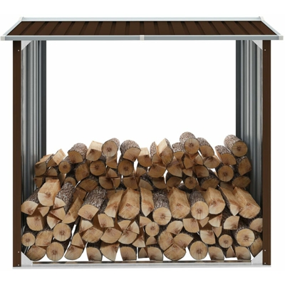 Asupermall - Capannone in Acciaio Zincato 172x91x154 cm Marrone