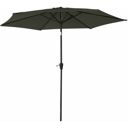 Beneffito - HAPUNA - Diametro parasole tondo dritto 2,70 metri reclinabile - Alluminio - Protezione UV - Apertura facile, manovella - GrIgio características