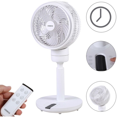 Ventilatore per Circolazione d'aria Ventilatore da Pavimento 55W - Arebos