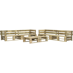 YOUTHUP Set Divani da Giardino con Pallet 6 pz in Legno - Marrone en oferta
