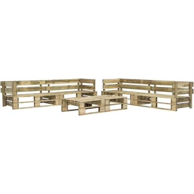 YOUTHUP Set Divani da Giardino con Pallet 6 pz in Legno - Marrone
