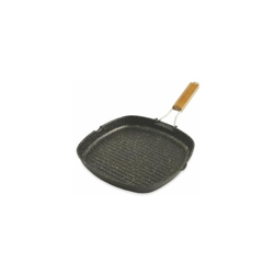 Marble Steak Bistecchiera In Alluminio Pressofuso Con Manico In Legno 28X28 en oferta