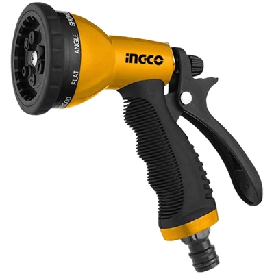 Ingco - LANCIA DOCCIA PISTOLA 9 FUNZIONI IRRIGAZIONE FIORI PIANTE GIARDINO ACQUA