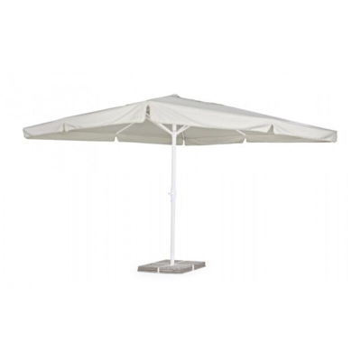 Bizzotto - Ombrellone Palo Centrale 4x4 Metri Alluminio Colore Bianco Grigio modello Alghero OMBRELLONE ALGHERO MT.4X4 | PZ