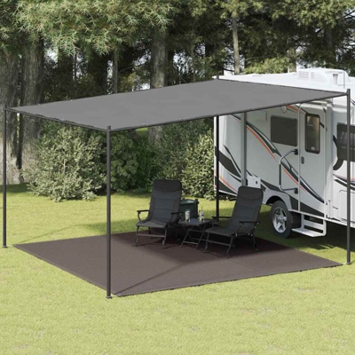 vidaXL Tappeto da Tenda 400x400 cm Antracite