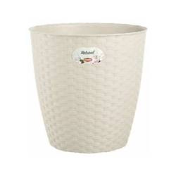 Vaso in polipropilene “Natural” tondo Ø cm. 24 Bianco en oferta