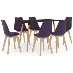 Set Da Pranzo 7 Pz Viola Scuro en oferta