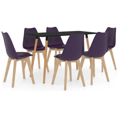 Set Da Pranzo 7 Pz Viola Scuro