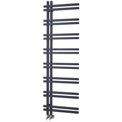 Hudson Reed Tika Scaldasalviette Moderno di Design Verticale ad Acqua - Termoarredo Bagno Contemporaneo a Bandiera - Acciaio Antracite - 701W -1600 x precio