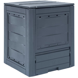 Compostiera da Giardino 60x60x73 cm 260 L Grigia - Grigio - Vidaxl en oferta