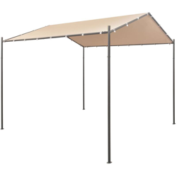 Gazebo Padiglione Tenda Tettoia 3x3 m Acciaio Beige - Beige - Youthup características
