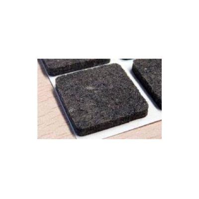 Npl Italia - FELTRINO PROFESSIONALE per Tavoli, Sedie e altro 30x30 mm - MARRONE - 12 pezzi
