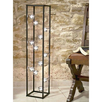 Dandibo - Colonna luci Porta luci da Tee 100cm Luci-Tee Supporto per 12 luci da Tee 93004 Porta Candele