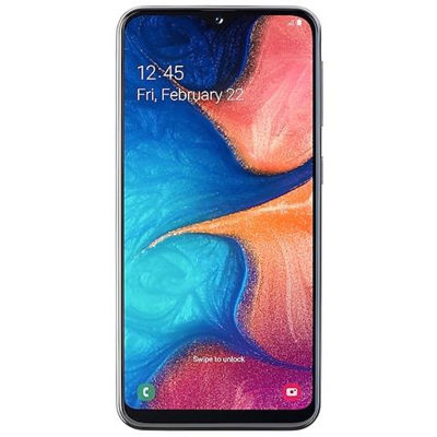 Galaxy A20e Nero 32 GB 4G / LTE Dual Sim Display 5.84'' HD Slot Micro SD Fotocamera 13 Mpx Android Tim Italia