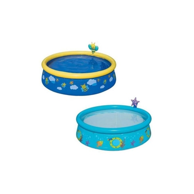 Bestway Italia - La mia Prima Piscina Fast set cm. 152x38, 3+ Anni, 2 Modelli e Colori a