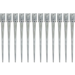 Picchetti di Terra Argento 9 x 9 x 90 cm in Acciaio Zincato varie quantità modelli : 12 pz características