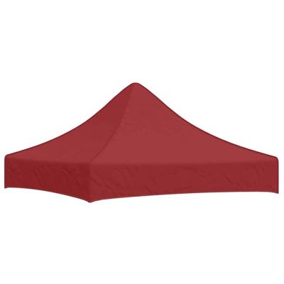 Tetto per Tendone per Feste 2x2 m Rosso Borgogna 270 g/m² - Rosso - Vidaxl
