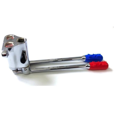 Caesaroo - Miscelatore pedale River R552283 con fissaggio a parete in ottone cromato | Cromato