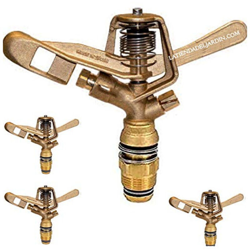 Irrigatore circolare maschio da 3/4' in ottone, da 13 a 18 metri. 4 unit? en oferta