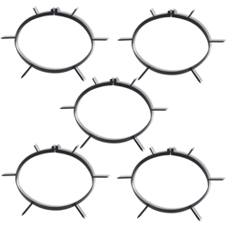 Punte a Pinza per Aeratore Prato con Diam. 30 cm 5 pz - Nero características